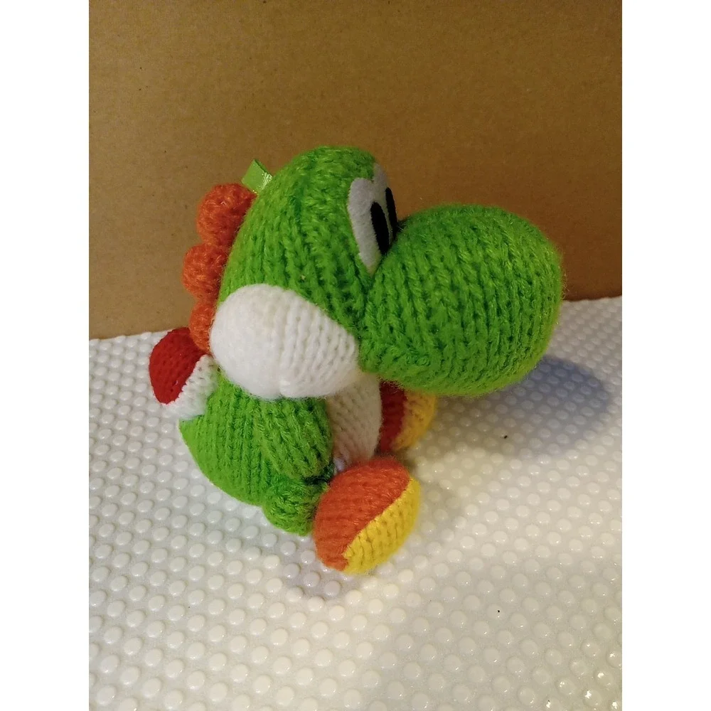 Nintendo Yarn Yoshi Amiibo Green Woolly World 3 Inch Yarn‎ Plush Toy